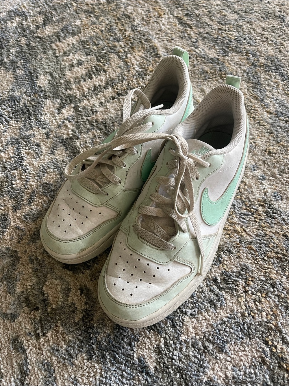 Nike Low-Top Sneakers in Mint and Cream